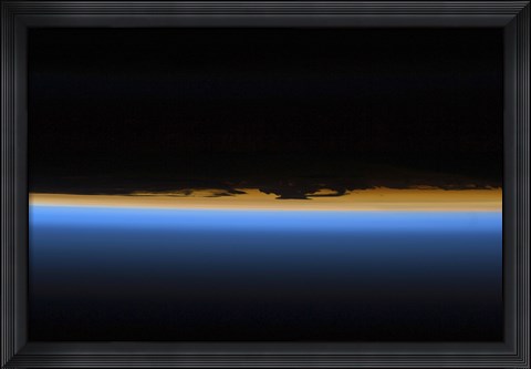 Framed Layers of Earth&#39;s Atmosphere Print