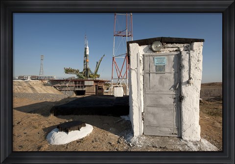 Framed Soyuz Rocket at the Baikonur Cosmodrome Print