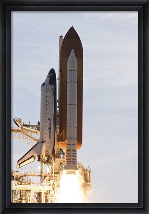 Framed Space Shuttle taking off Print