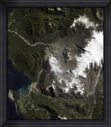 Framed Chaiten Volcano Print