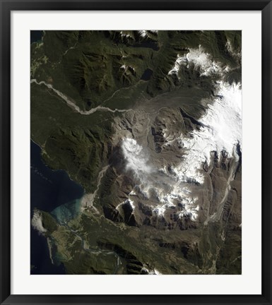 Framed Chaiten Volcano Print