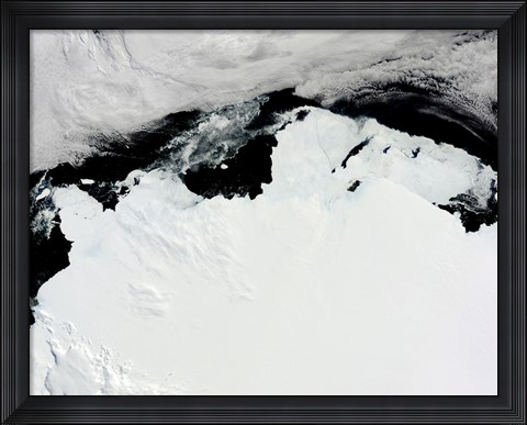 Framed Queen Mary Coast of Antarctica Print