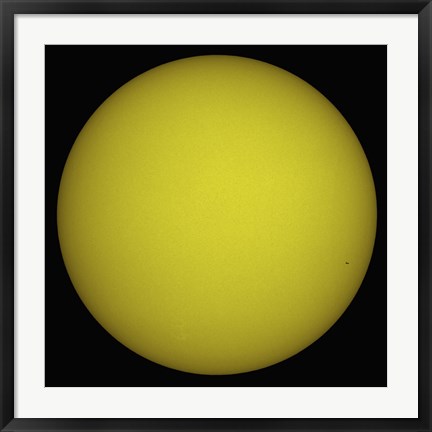 Framed Space Shuttle Atlantis is Seen in Silhouette against the Sun Print