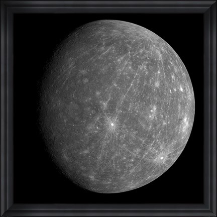 Framed Planet Mercury 2 Print