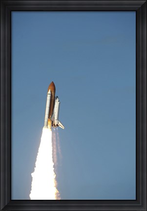 Framed Space Shuttle Atlantis Taking Off Print