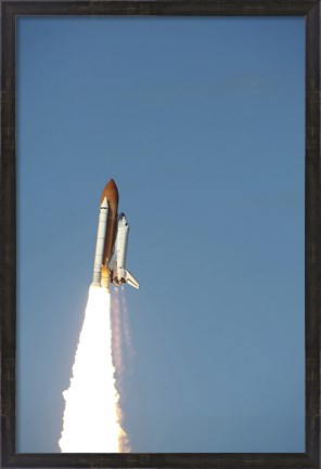 Framed Space Shuttle Atlantis Taking Off Print