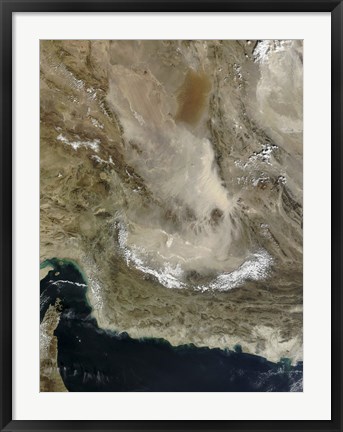 Framed Dust Storm in Iran Print