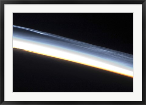 Framed Polar Mesospheric Clouds over the Southern Hemisphere Print