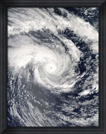 Framed Tropical Cyclone Edzani in the South Indian Ocean Print