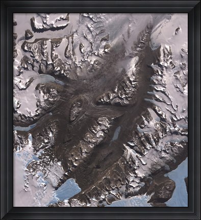 Framed McMurdo Dry Valleys West of McMurdo Sound, Antarctica Print