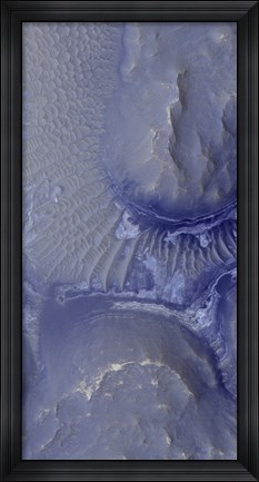 Framed Noctis Labyrinthus Formation on Mars Print