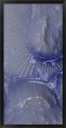 Framed Noctis Labyrinthus Formation on Mars Print