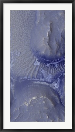 Framed Noctis Labyrinthus Formation on Mars Print