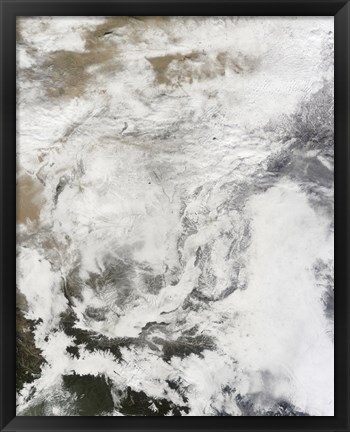 Framed Heavy Snowfall in China Print