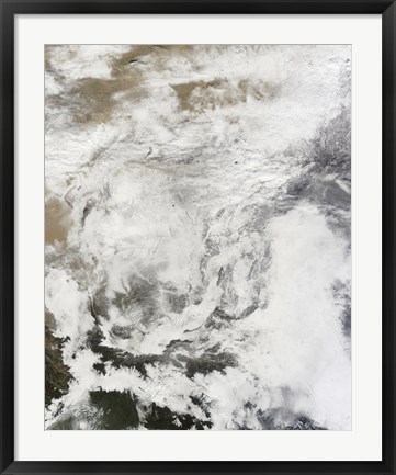 Framed Heavy Snowfall in China Print