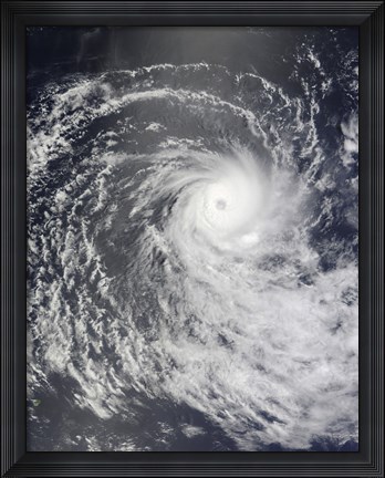 Framed Cyclone Anja over the Southern Indian Ocean Print