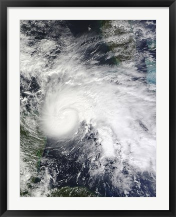 Framed Tropical Storm Ida in the Caribbean Sea Print