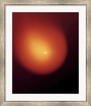 Framed Comet 17P/Holmes Print