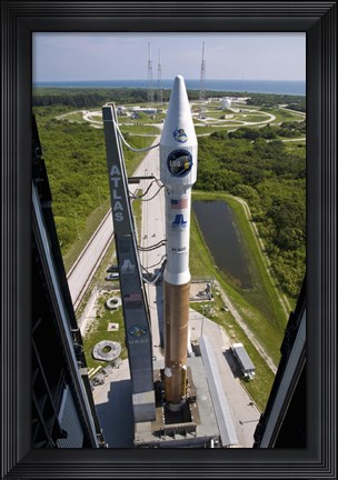Framed Atlas V rocket on the Launch Pad at Cape Canaveral Air Force Station, Florida Print