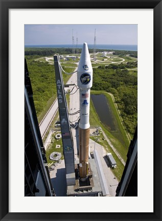 Framed Atlas V rocket on the Launch Pad at Cape Canaveral Air Force Station, Florida Print