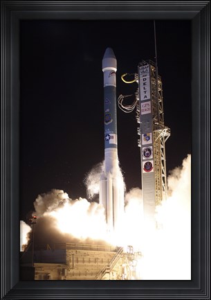 Framed United Launch Alliance Delta II Rocket Lifts off from its Launch Complex Print