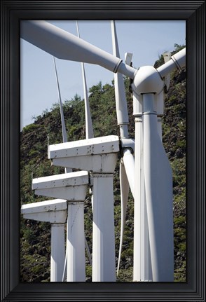 Framed Wind Turbines at the Ascension Auxiliary Airfield Print