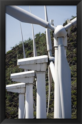 Framed Wind Turbines at the Ascension Auxiliary Airfield Print