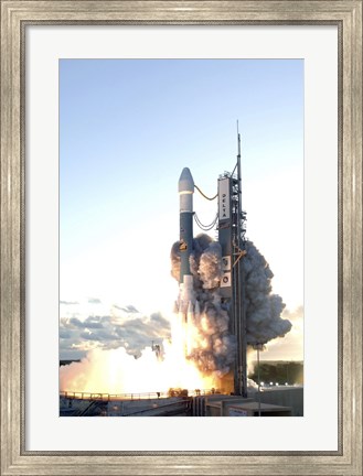 Framed Delta II Rocket Lifts off from its Launch Pad Print