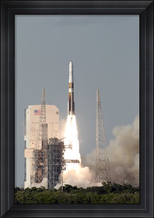 Framed Delta IV Rocket lfits off from its Launch Complex Print