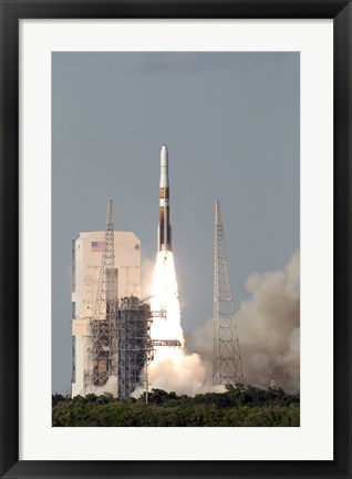 Framed Delta IV Rocket lfits off from its Launch Complex Print