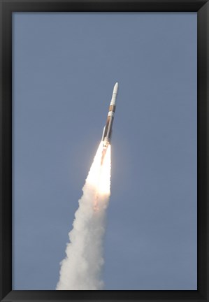 Framed Delta IV Rocket Roars into the Sky with the GOES-O Satellite Aboard Print