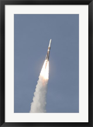 Framed Delta IV Rocket Roars into the Sky with the GOES-O Satellite Aboard Print