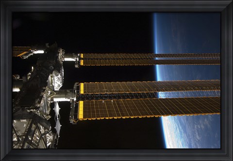 Framed Portion of the International Space Station Print