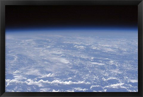 Framed Oblique Horizon view of the Earth&#39;s Atmosphere Print