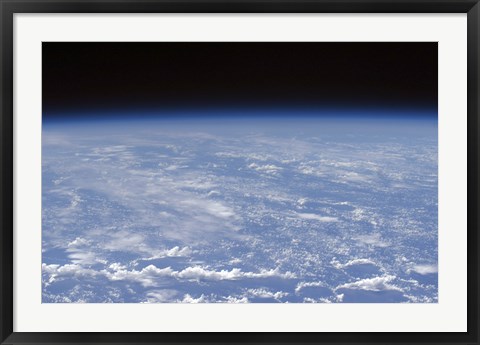 Framed Oblique Horizon view of the Earth&#39;s Atmosphere Print