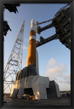 Framed Delta IV Rocket that will Launch the GOES-O Satellite into Orbit Print