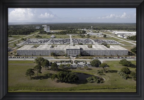 Framed Aerial view of Kennedy Space Center Print