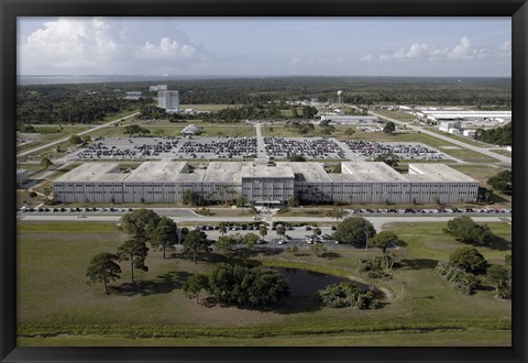 Framed Aerial view of Kennedy Space Center Print