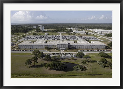 Framed Aerial view of Kennedy Space Center Print