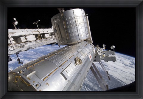 Framed Japanese Experiment Module Kibo laboratory Print