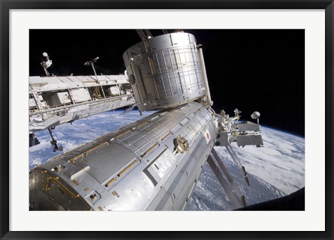 Framed Japanese Experiment Module Kibo laboratory Print