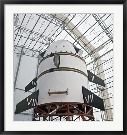 Framed Max Launch Abort System vehicle Print