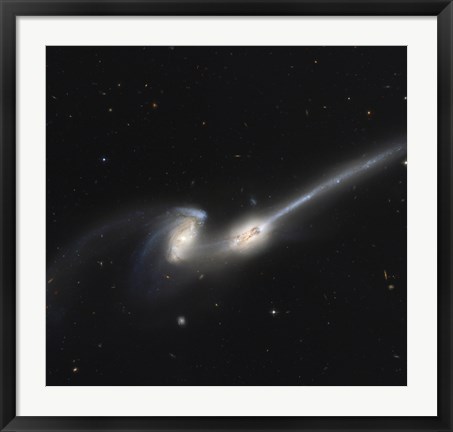 Framed NGC 4676, also Known as the Mice Galaxies Print