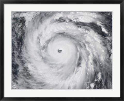 Framed Hurricane Jangmi Print