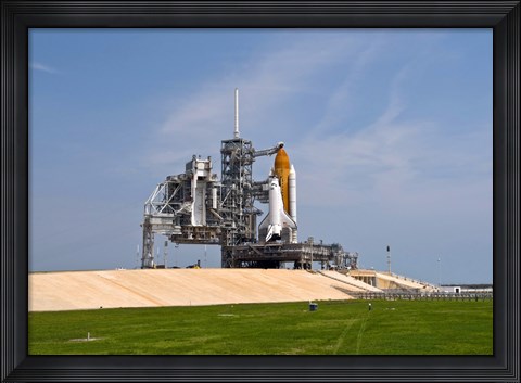 Framed Space Shuttle Endeavour on the Launch Pad at Kennedy Space Center, Florida Print