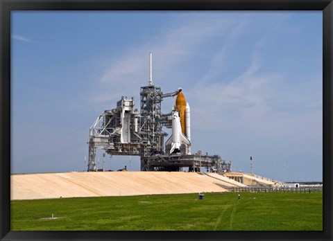 Framed Space Shuttle Endeavour on the Launch Pad at Kennedy Space Center, Florida Print