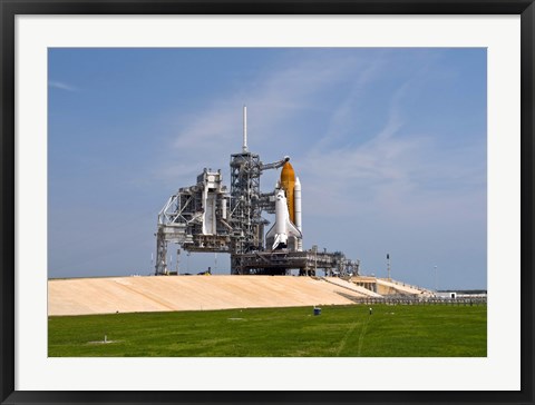 Framed Space Shuttle Endeavour on the Launch Pad at Kennedy Space Center, Florida Print