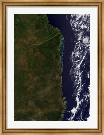 Framed Mozambique Coast Print