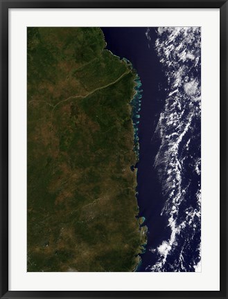 Framed Mozambique Coast Print