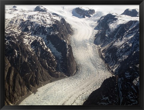 Framed Sondrestrom Glacier in Greenland Print